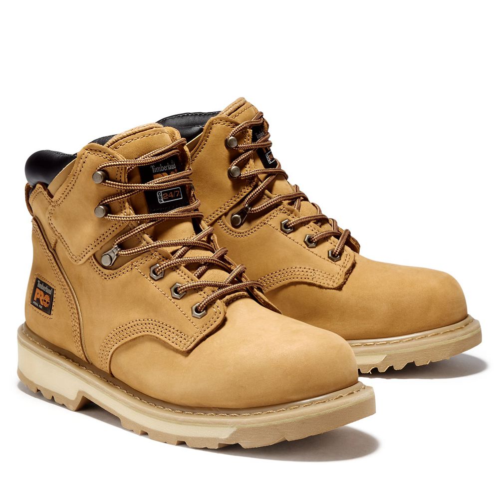 Botas de Trabajo Masculino - Timberland Pro® Pit Boss 6\" Steel Toe - VFGMN0132 - Marrom